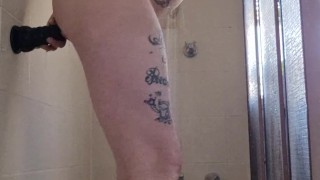 in shower
