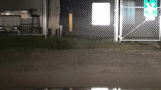 Public strip, rip & piss play at recycling plant